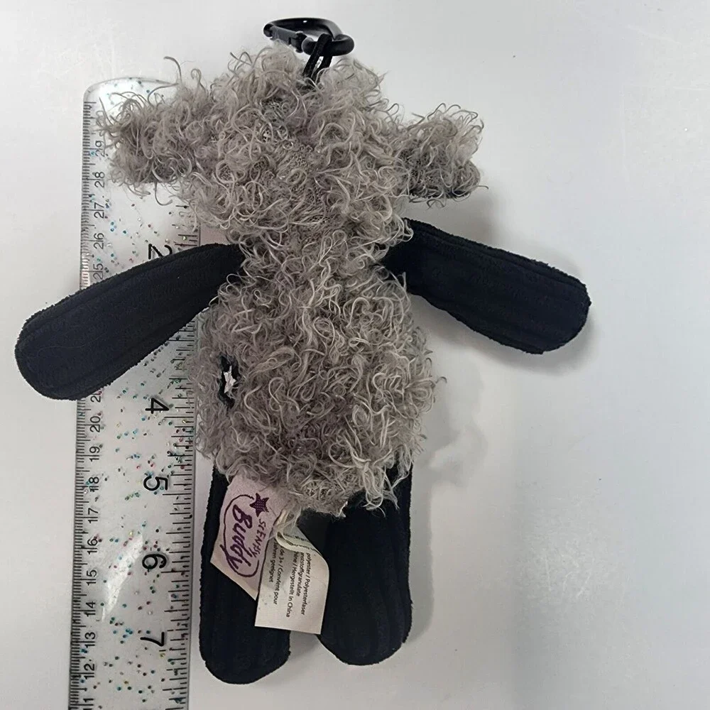 Mini Scentsy Buddy Lulu Plush Clip Toy Curly Lamb 7 Inch Scent Diffuser